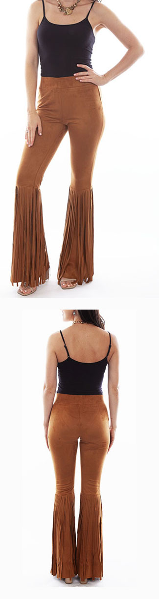 Ladies Fringe Bell Bottom Pants
