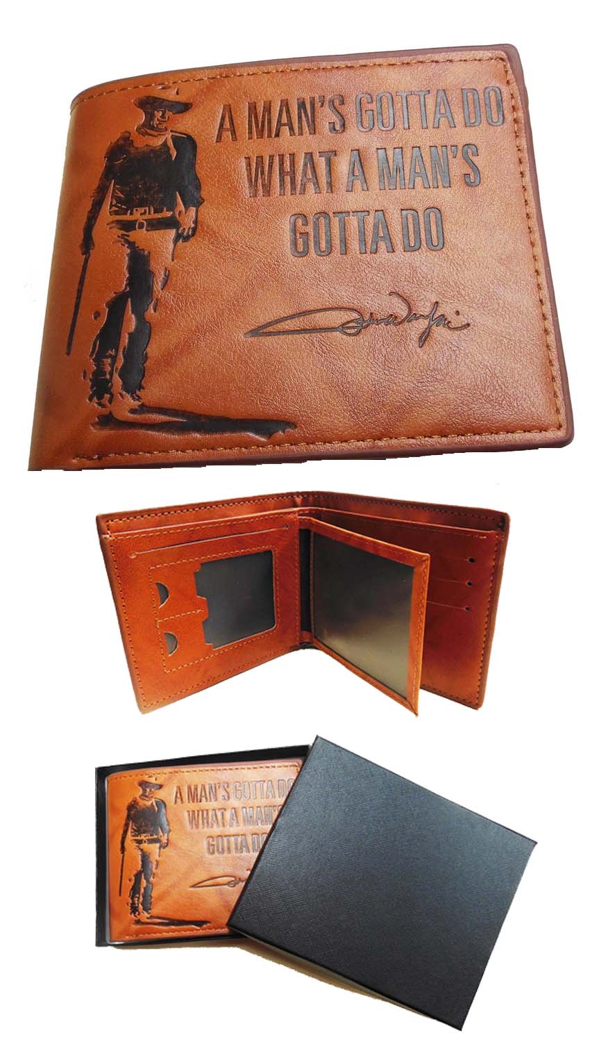 John Wayne Wallet - Man's Gotta Do