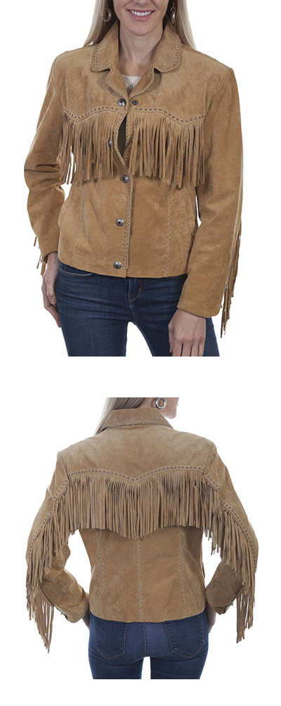 Suede Fringe Jacket