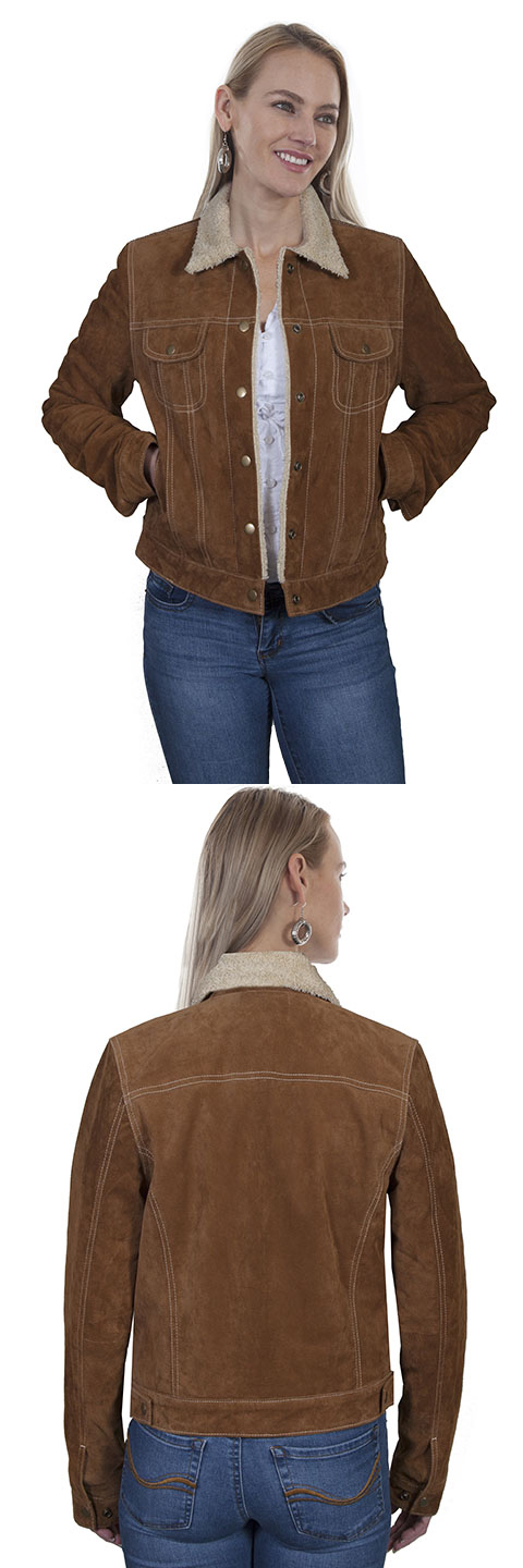 Suede Jean Jacket