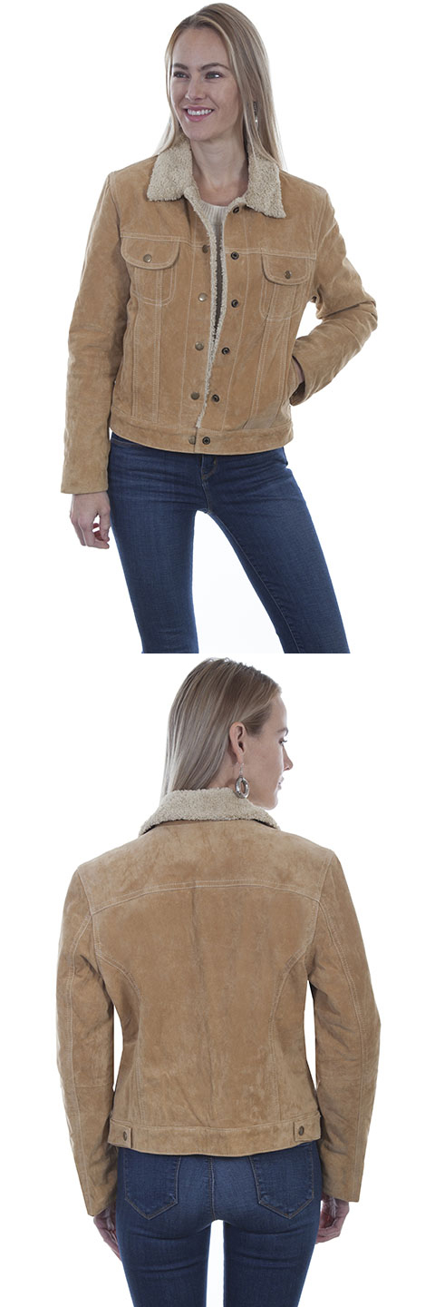 Suede Jean Jacket