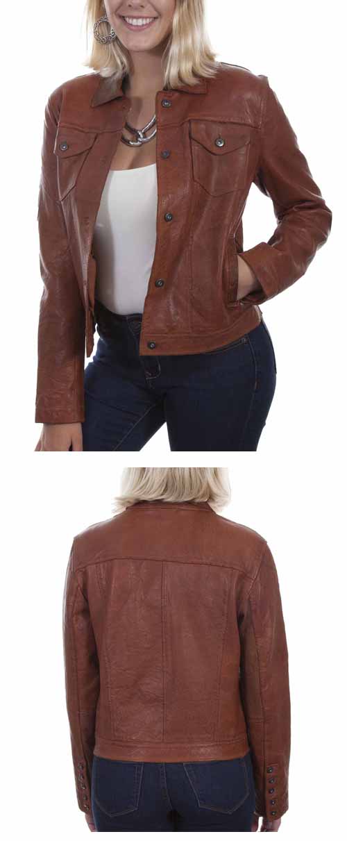 Leather Jean Jacket
