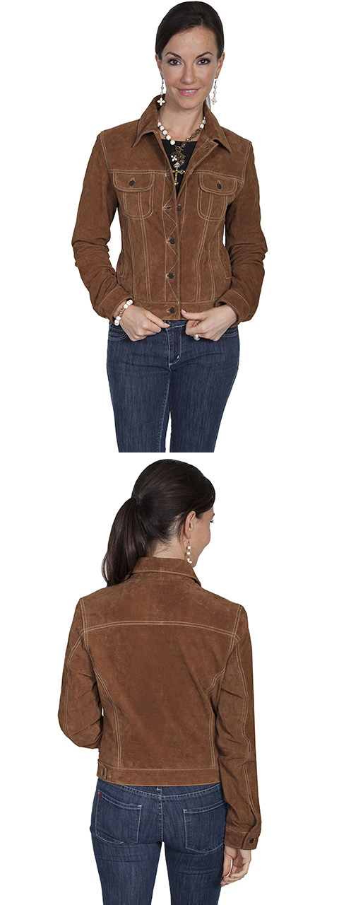 Suede Jean Jacket
