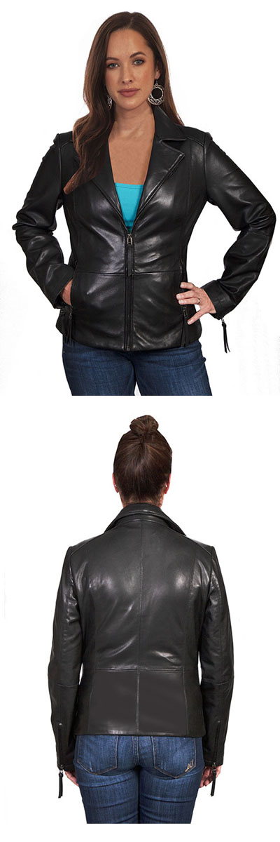 Lamb Zip Leather Jacket