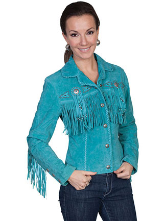 Ladies Fringe & Beaded Jacket