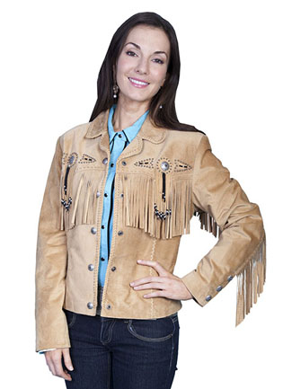 Ladies Fringe & Beaded Jacket