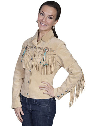 Ladies Fringe & Beaded Jacket