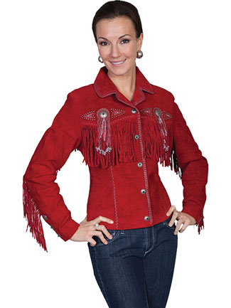 Ladies Fringe & Beaded Jacket