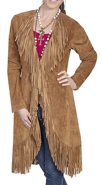 Ladies Fringe Coat