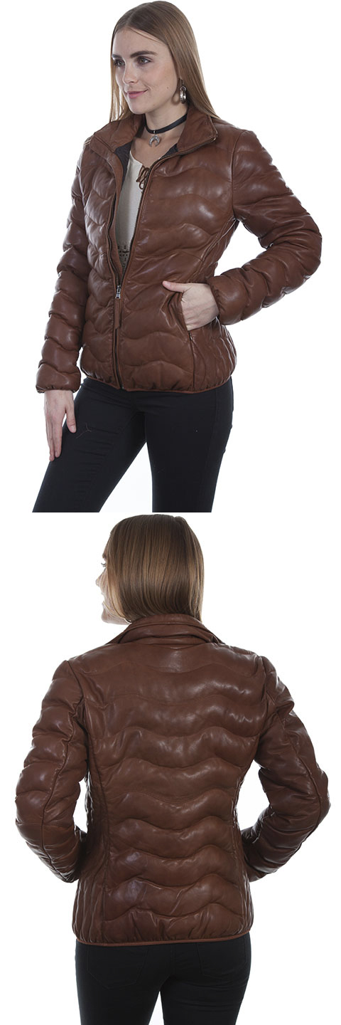 Ribbed Leather Jacket