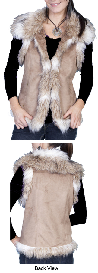 Ladies Faux Fur Vest