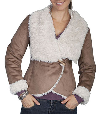 Ladies Faux Fur & Suede Jacket*