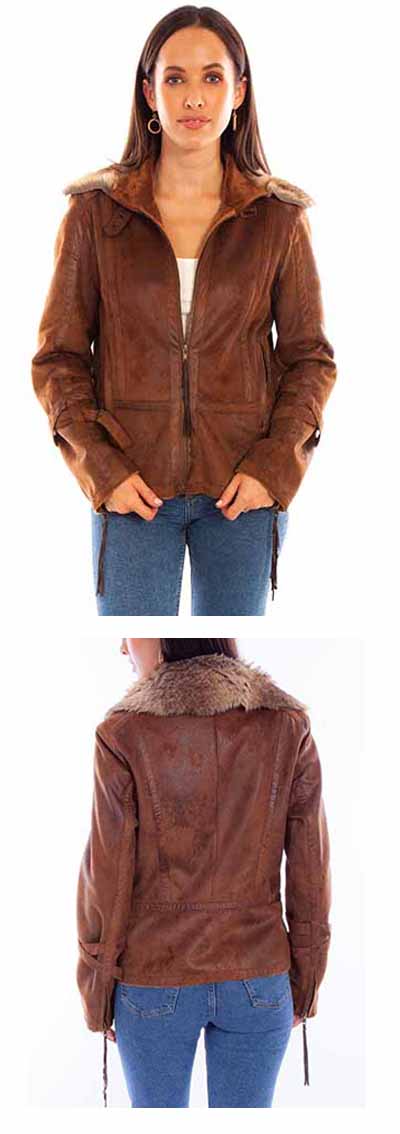 Ladies Faux Fur Jacket