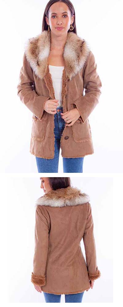 Ladies Faux Fur Jacket