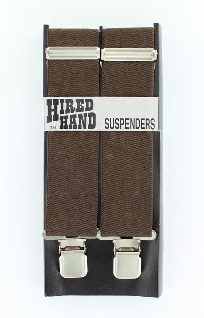 CLIP Suspenders - BROWN