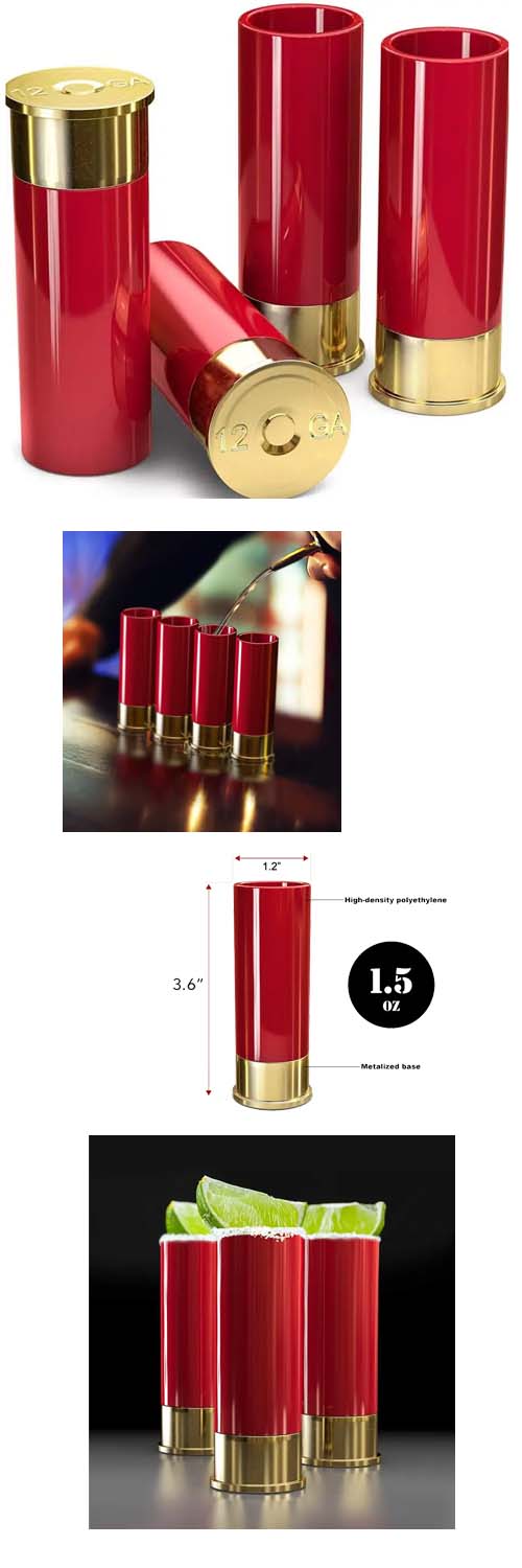 12ga Shot Glass - set of 4