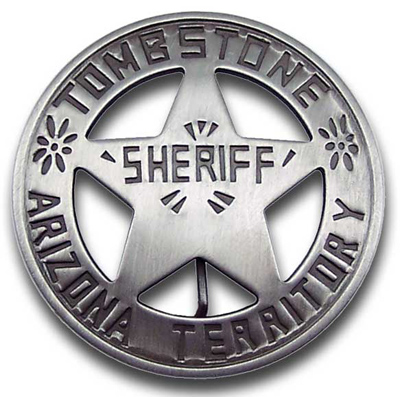 Sheriff, Tombstone A.T. Badge