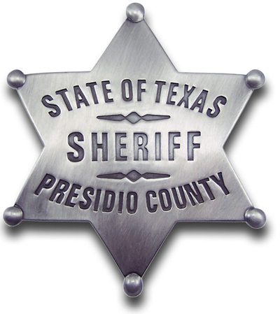 Presidio County State of Texas Sheriff Badge