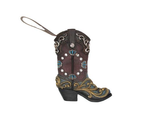 Boot Ornament - Scroll & Jewels