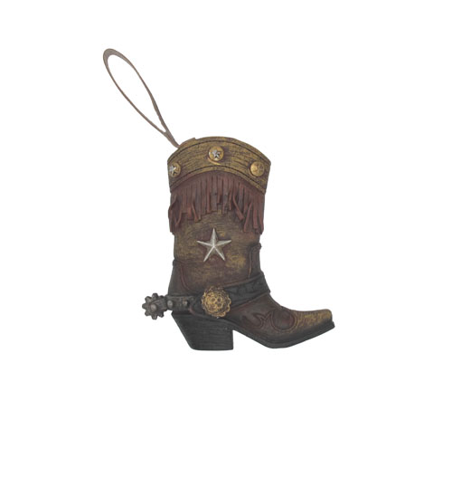 Boot Ornament - Star & Fringe