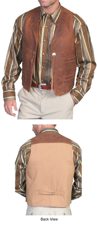 Leather Concho Vest