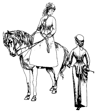 1880's Riding Habit Skirt