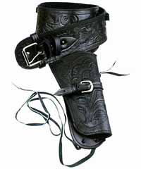 [ Tooled Leather Fast Draw Holster ]