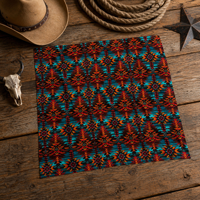 [FashionWest Aztec Silk Scarf]