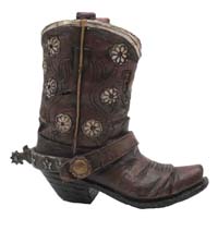 [ Boot Pencil Cup- Antique Brown ]