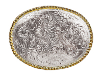 [Nocona Floral Scroll Buckle]