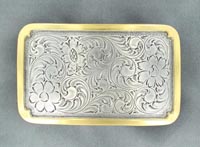 [Nocona Floral Scroll Buckle]