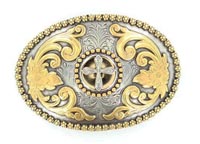 [Nocona Floral Embossed Buckle]