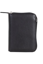 [Scully Western Lifestyle  Leather Zip Top Wallet]