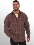 [Farthest Point by Scully Yarn Dyed Corduroy Plaid Shirt]