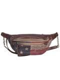 [Scully Western Lifestyle  Patriot Collection Washed Cow Leather Waist Pouch]