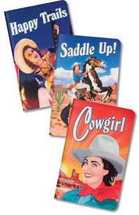 [Archie McPhee Cowgirl Notebooks ( 3 pack )]