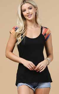 [Limited Edition - Avery Apparel Co. Aztec Sleeve Shirt]