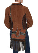 [Scully Western Lifestyle  Fringe Handbag]