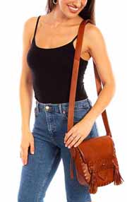 [Scully Western Lifestyle  Leather Handbag]