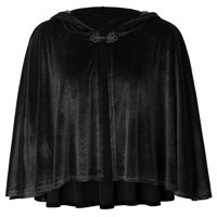 [ Velvet Hooded Cape]