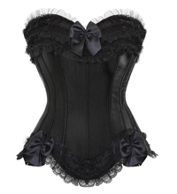 [ Satin Overbust Corset]