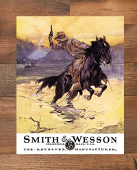 [Desperate Enterprises Smith & Wesson Hostiles Tin Sign]
