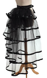 [ Victorian Tulle Bustle Skirt]