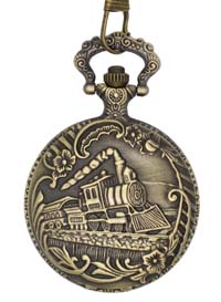 [ Vintage Steam Train Pocket Watch]