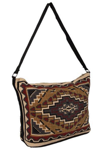 [ Southwest Cotton Stencil Purse - Tan]