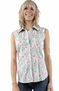 [Scully Honey Creek Sleeveless Print Blouse]