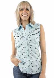 [Scully Honey Creek Sleeveless Print Blouse]