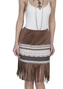 [Scully Honey Creek Ladies Short Fringe Skirt]