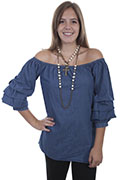 [Scully Honey Creek Denim Blouse*]