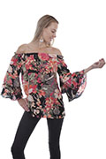 [Scully Honey Creek Floral Print Peasant Top*]